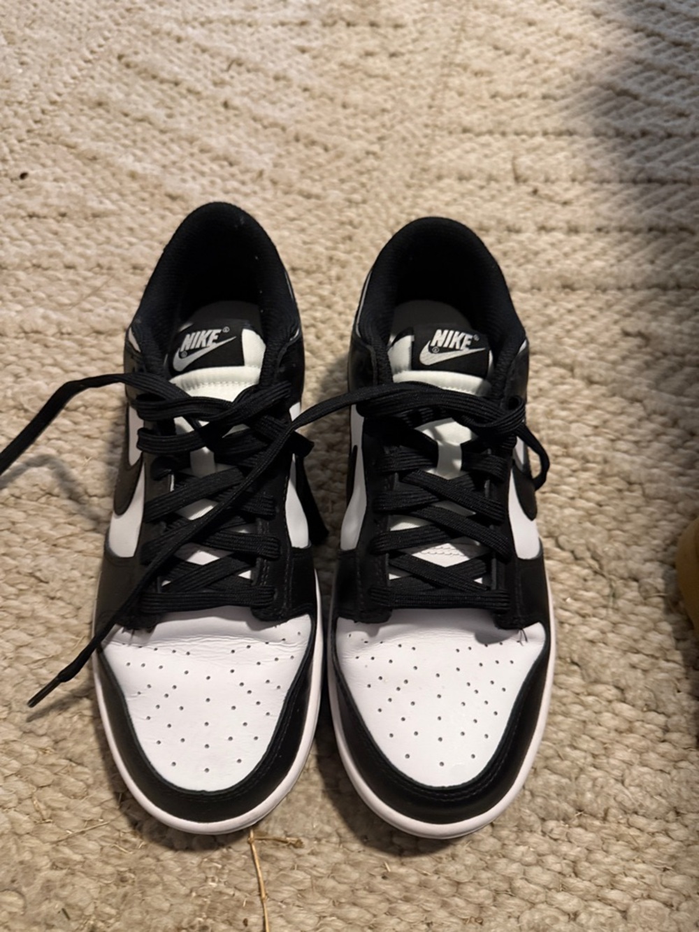 Nike Black and White Court-Style Low Tops